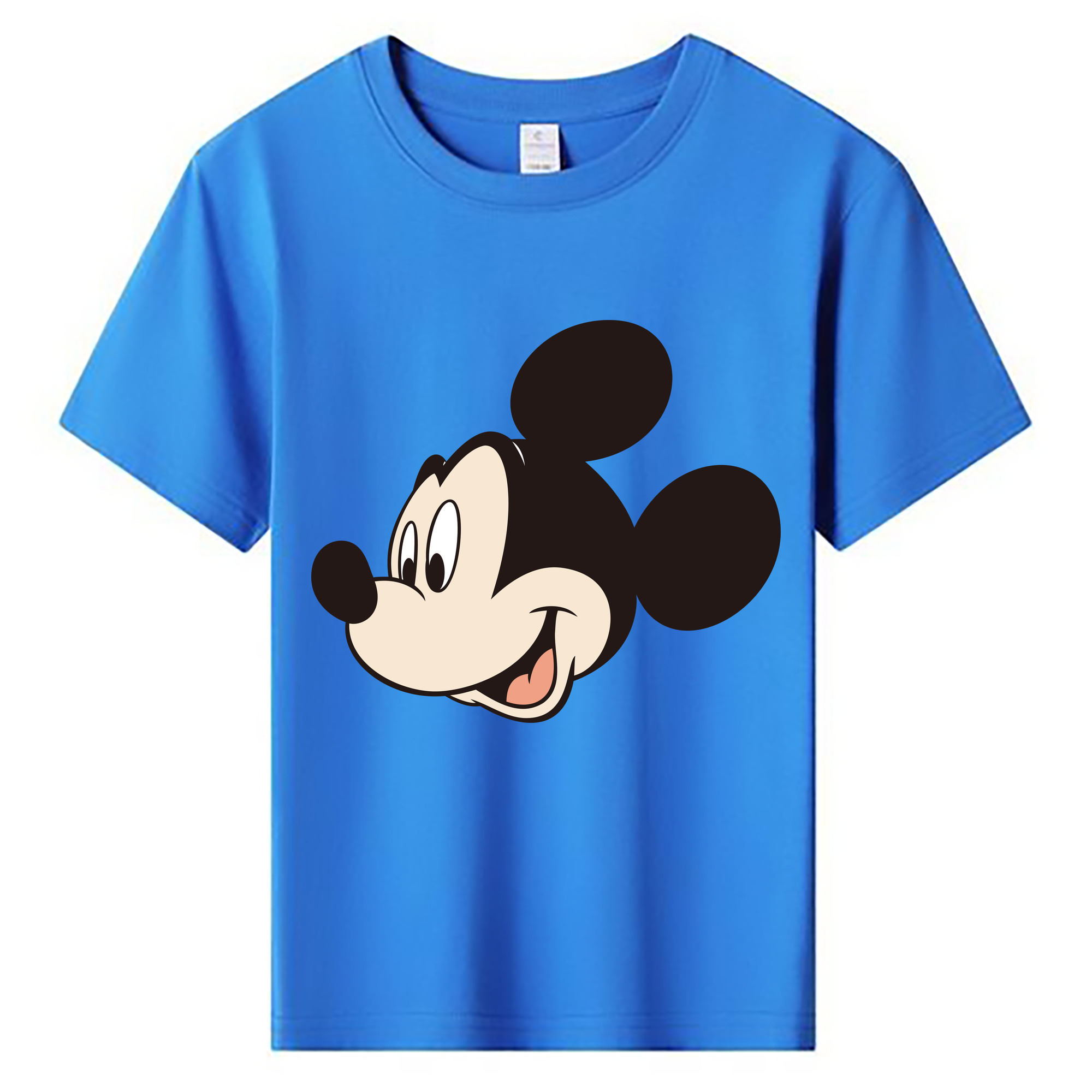 ミッキーマウス Mickey Mouse 綿100％キッズTシャツ（フロントプリント）